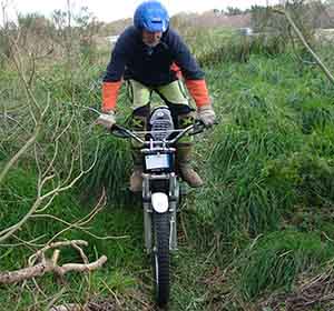 Waikuku Classic Trials, Mike Elliott. Yamaha TY250